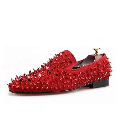 red sparkly dress shoes men